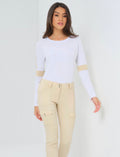 Kensley Contrast Pima Top