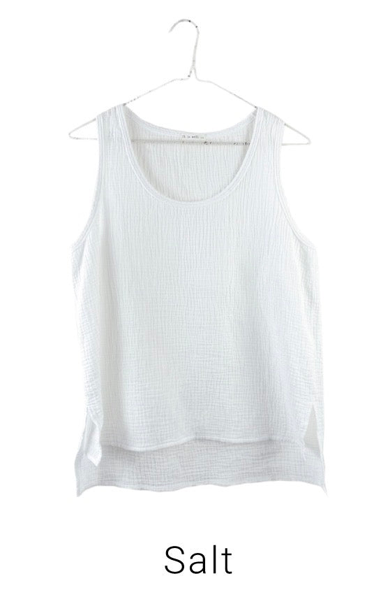 Sleeveless Gauze Top