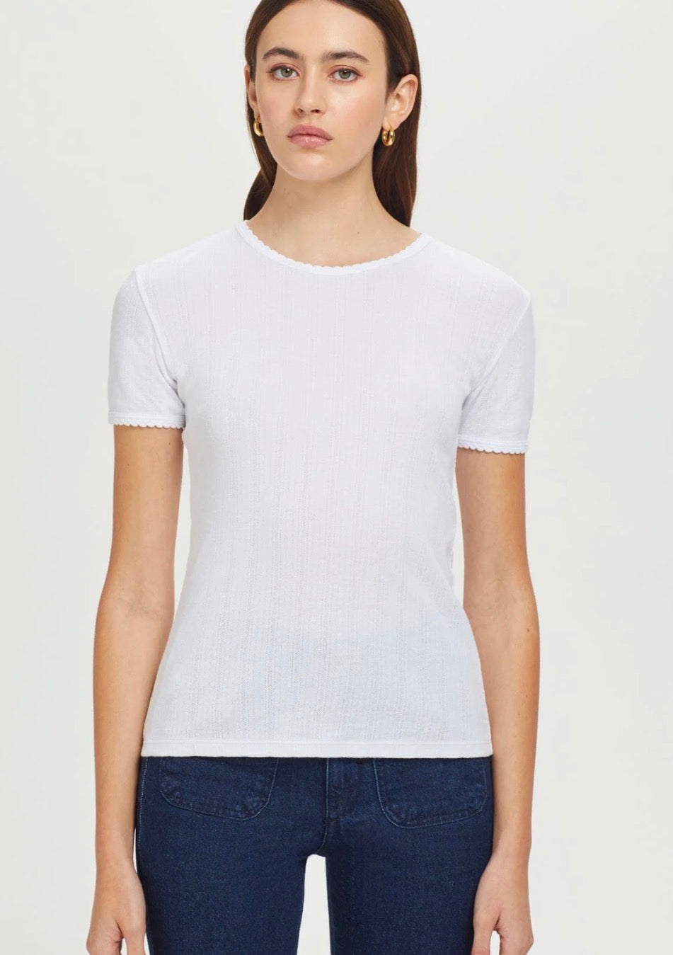 Pointelle Tee