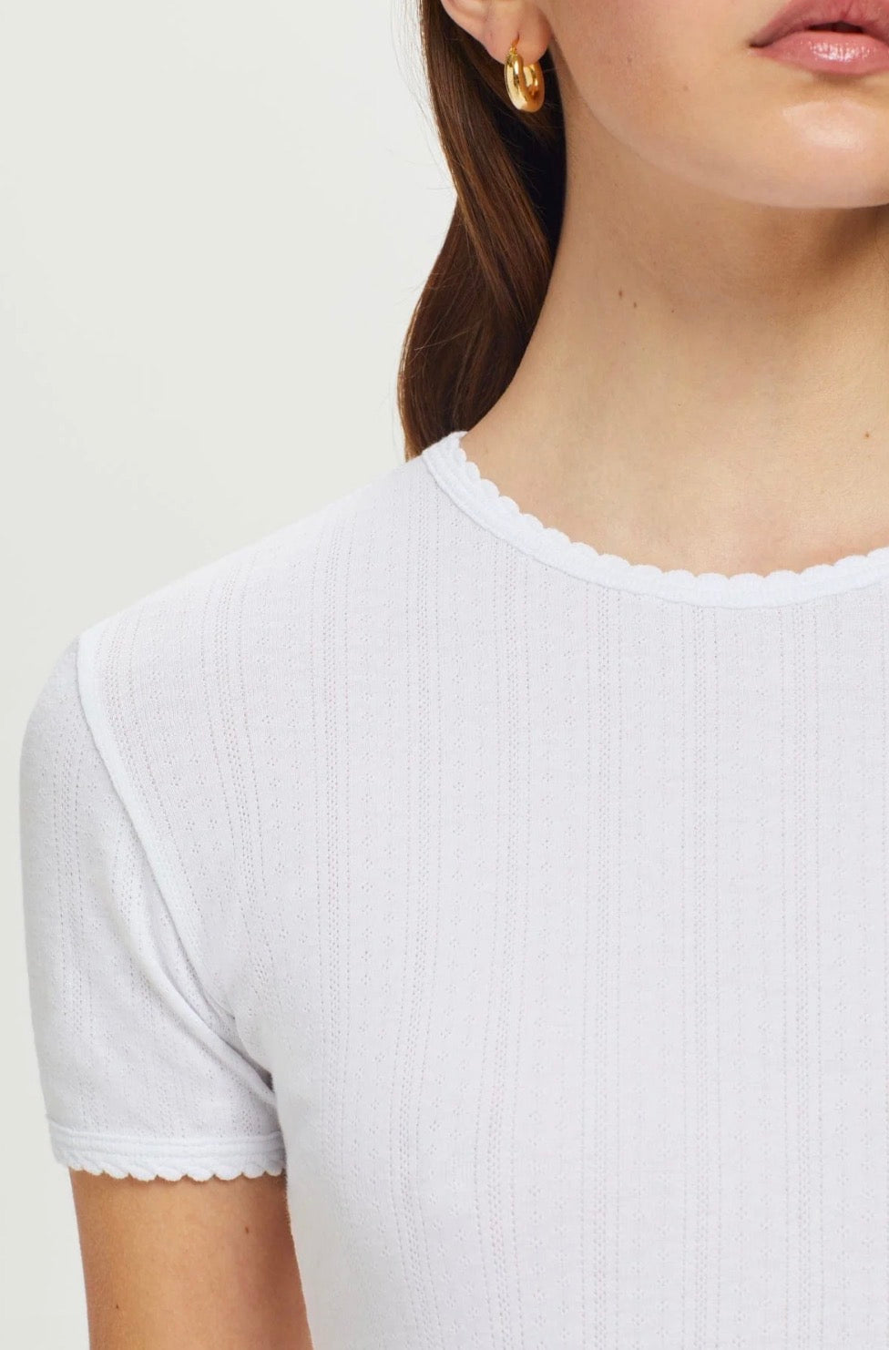 Pointelle Tee