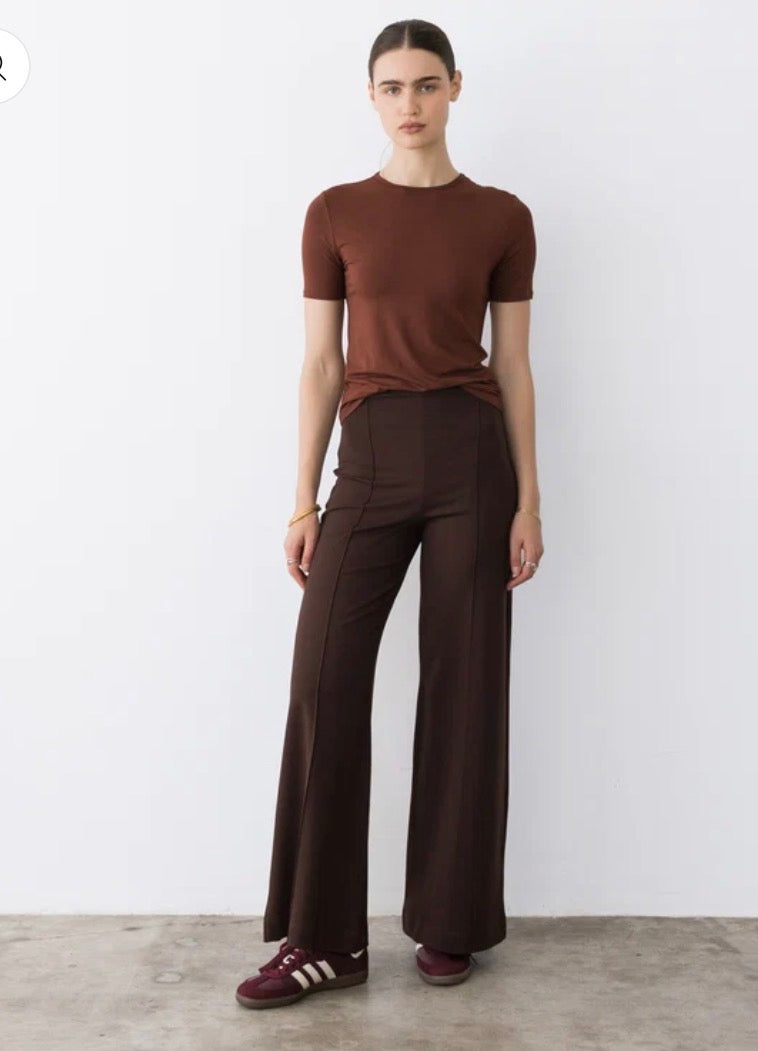 Ponte Knit Standard Wide Leg
