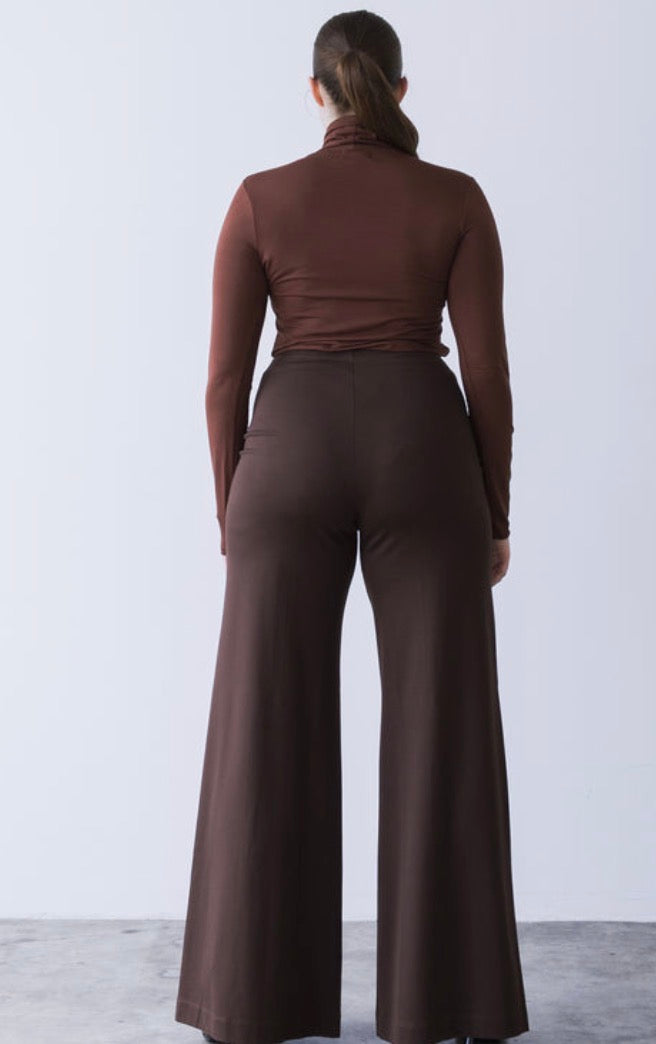 Ponte Knit Standard Wide Leg