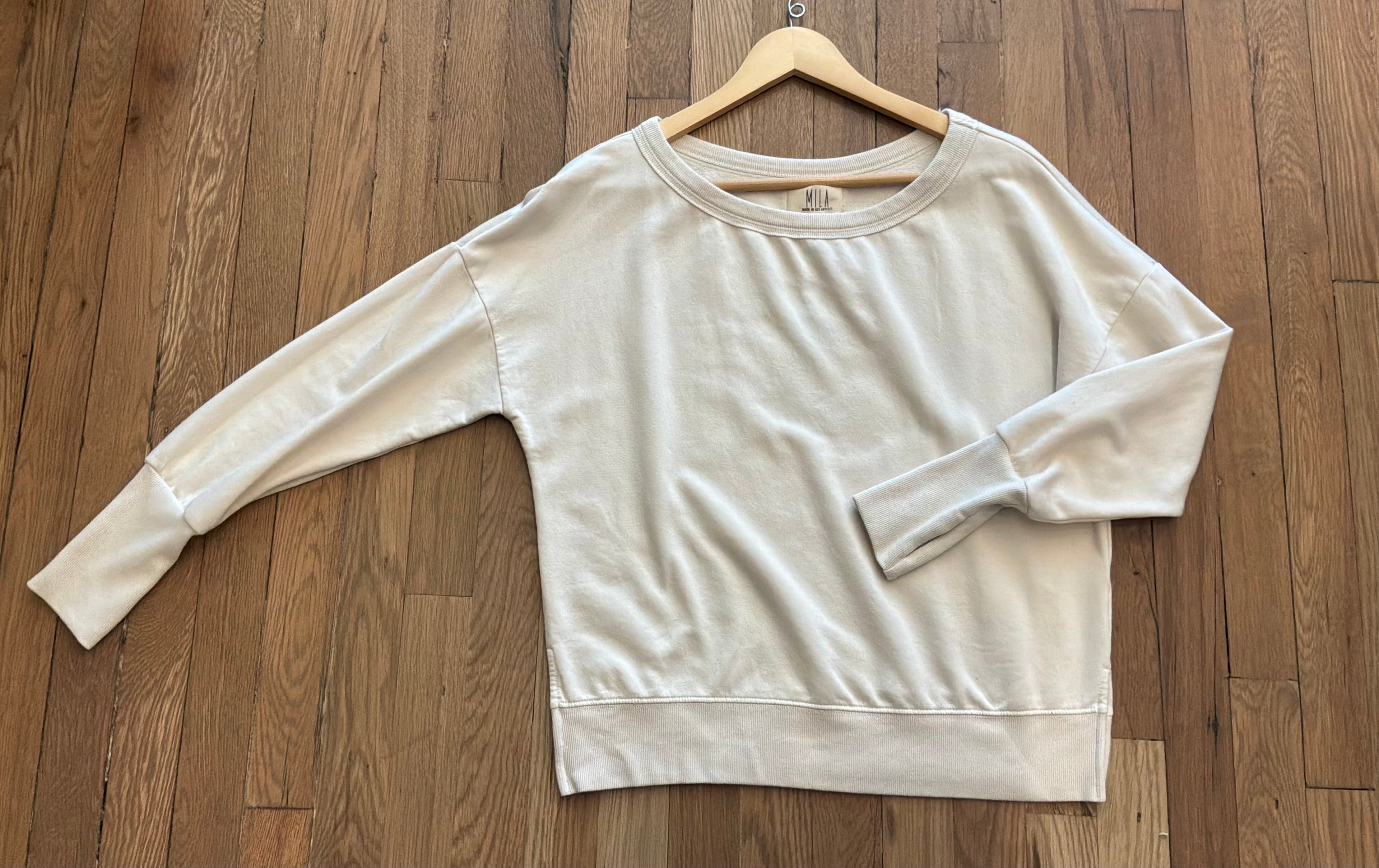MILA l/s Open Neck Top FL148