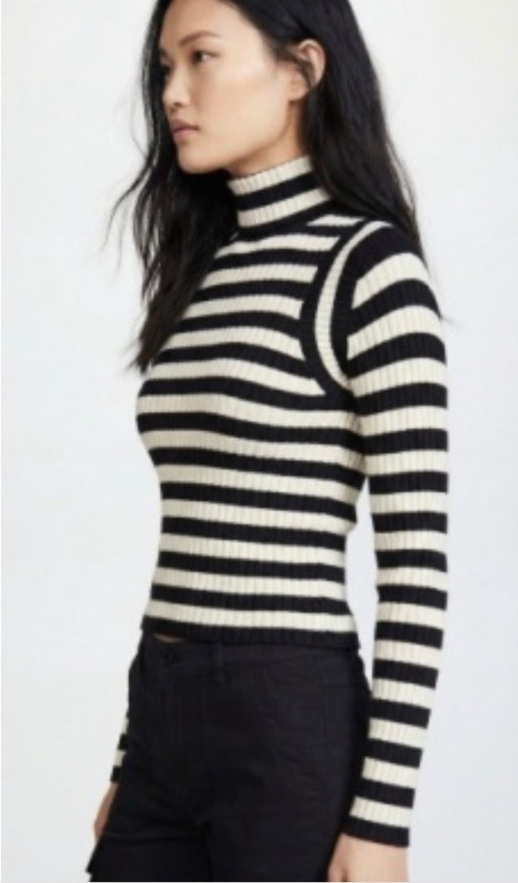 Linh Contour Stripe Knit Top - COMING SOON!