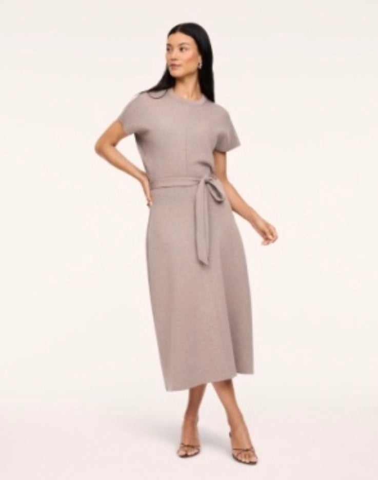 Airessentials Draped Tie Waist Dress