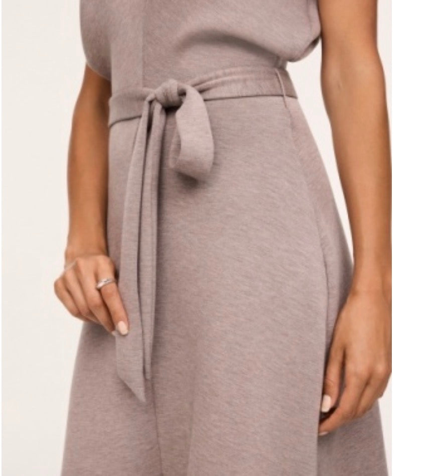 Airessentials Draped Tie Waist Dress