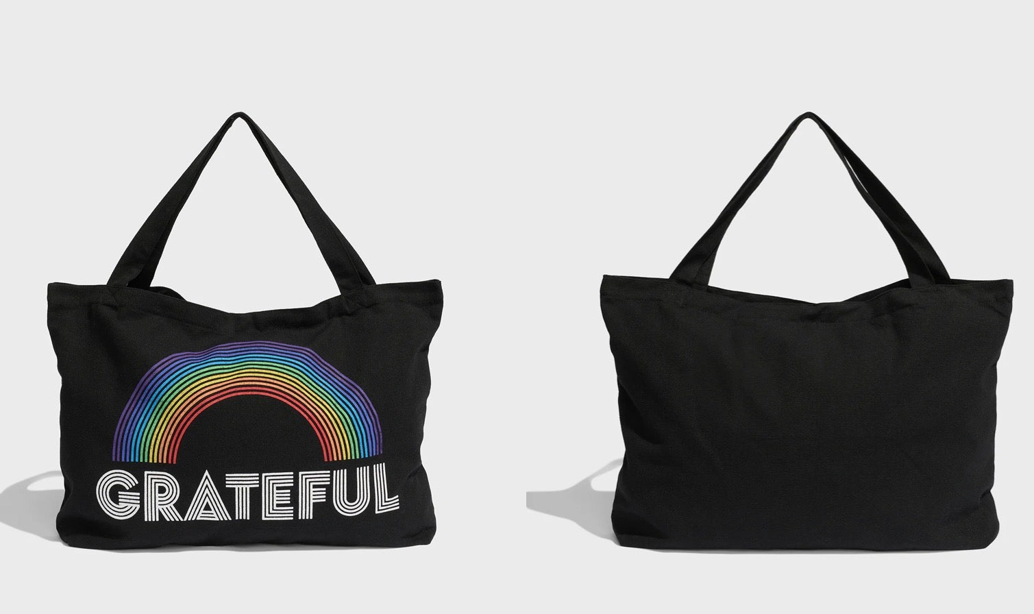 Rainbow Heart Tote Bag