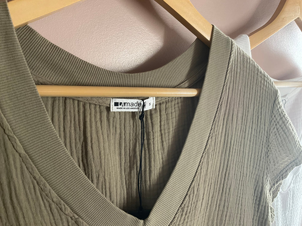 Suri Deep V Gauze Tee
