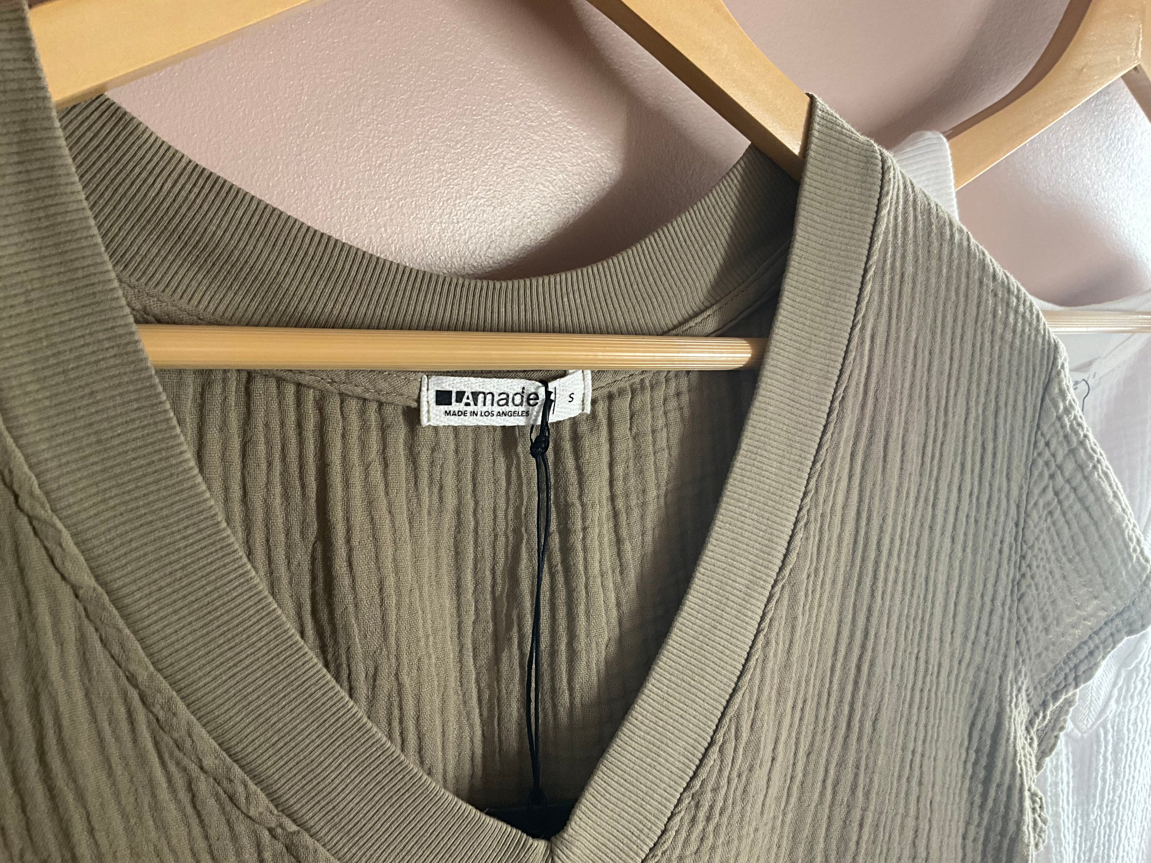 Suri Deep V Gauze Tee