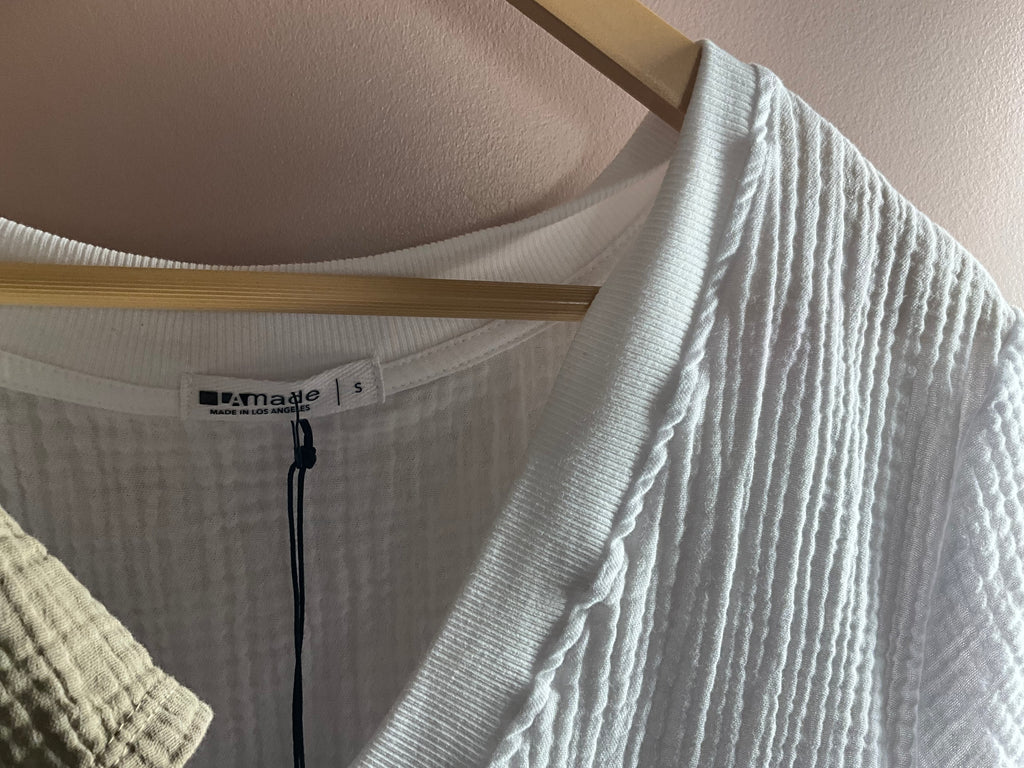 Suri Deep V Gauze Tee
