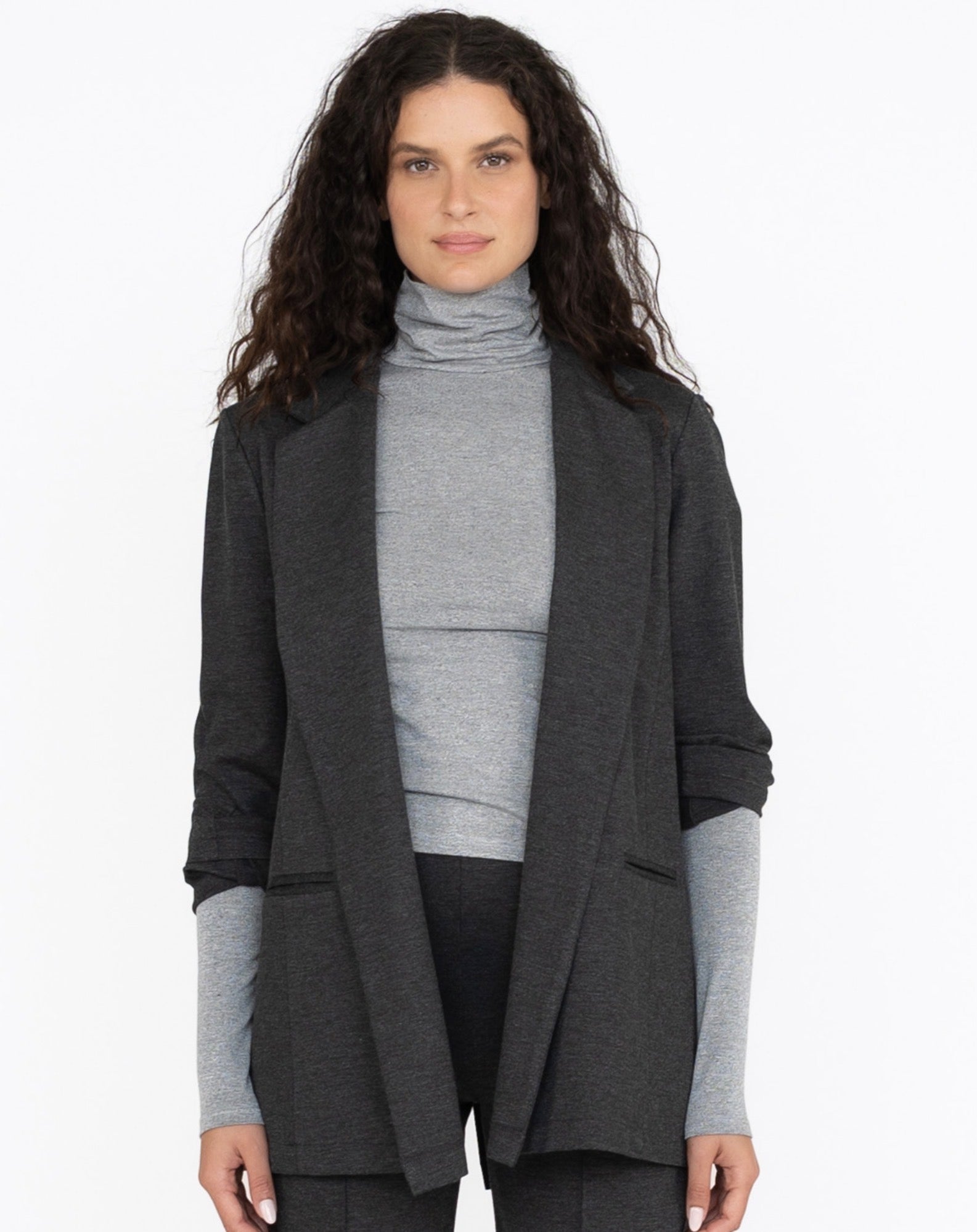 Ponte Knit Oversized Blazer