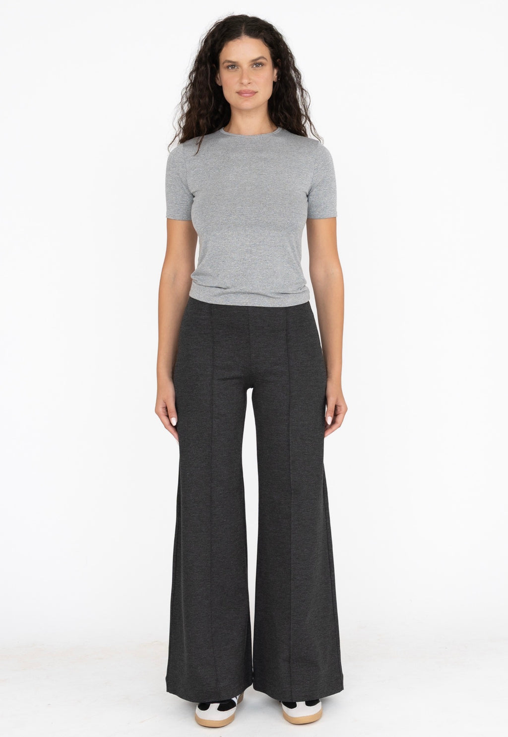 Ponte Knit Standard Wide Leg