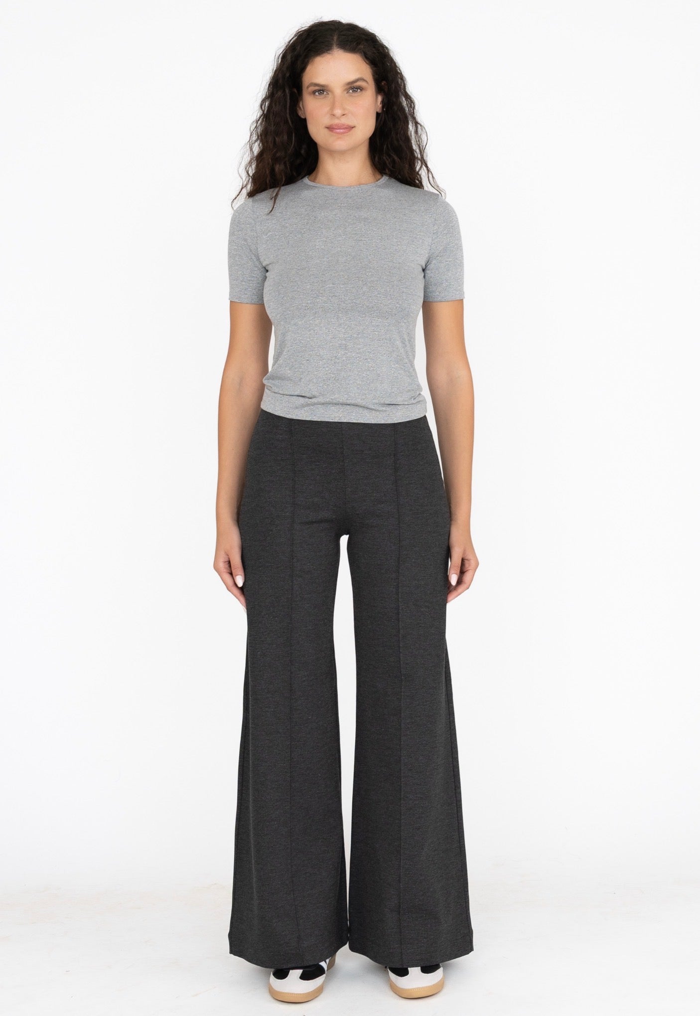 Ponte Knit Standard Wide Leg