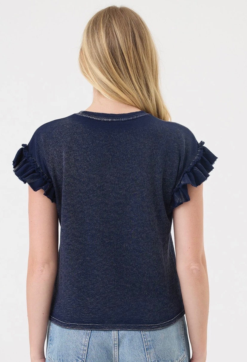 Ruffle S/S Sweatshirt