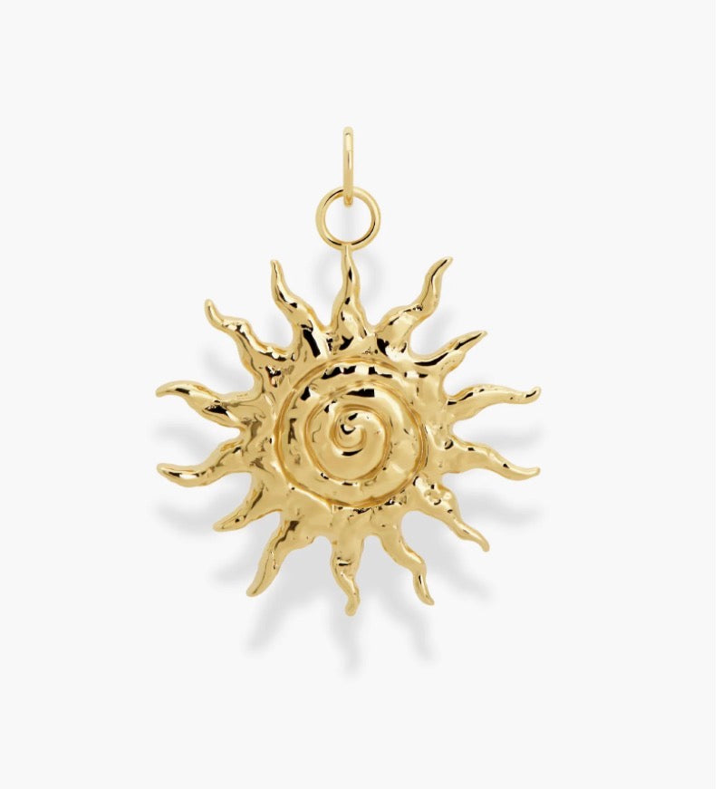 Gillian Spiral Sun Charm