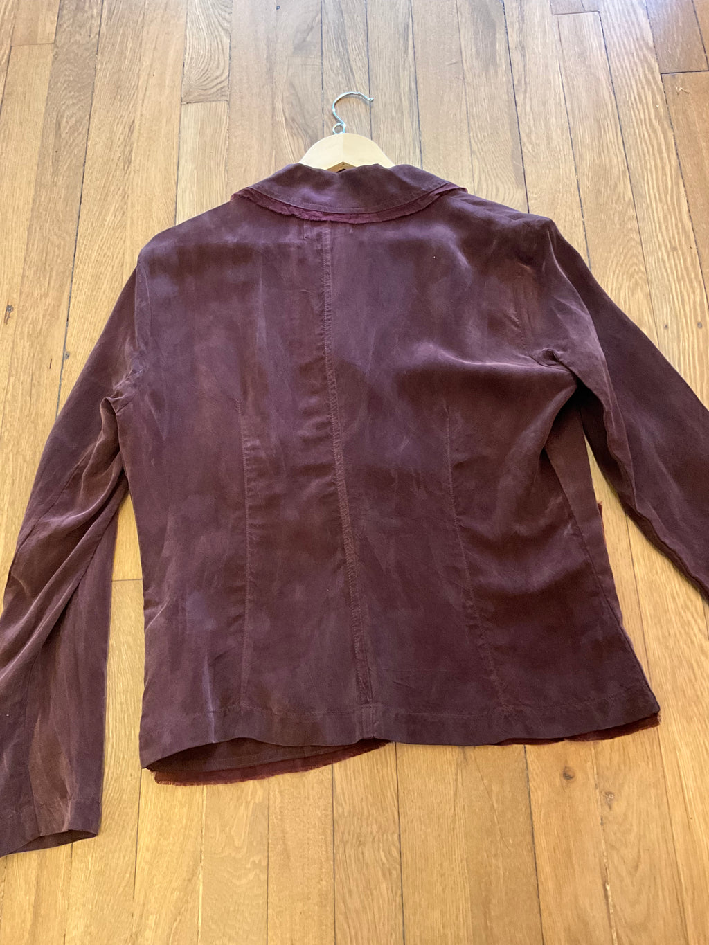 MILA Raw Edge Cupro Blazer CH402
