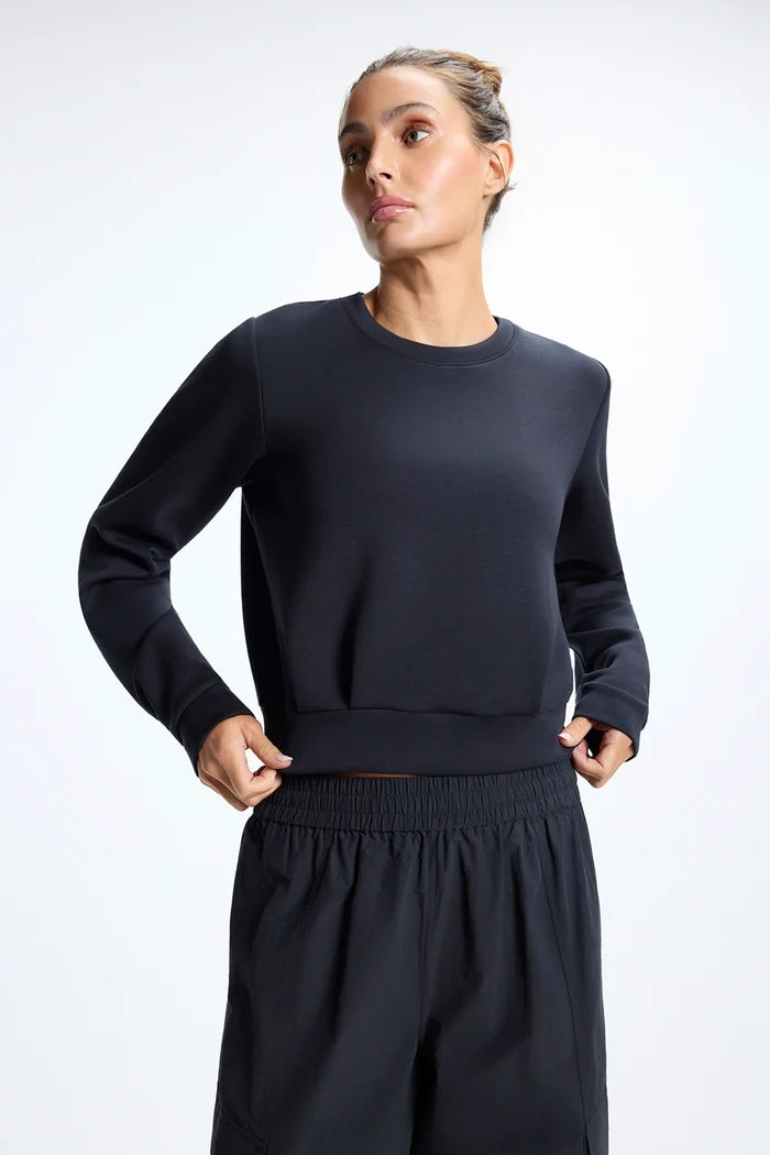 Dreamweave Pleated Crew Neck