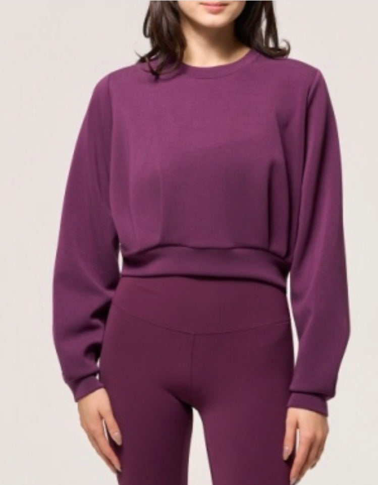 Dreamweave Pleated Crew Neck