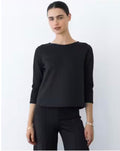 Ponte Knit 3/4 Sleeve Top