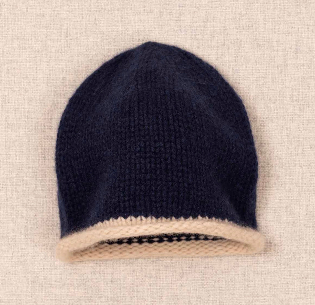 Rolled Edge Cashmere Beanie