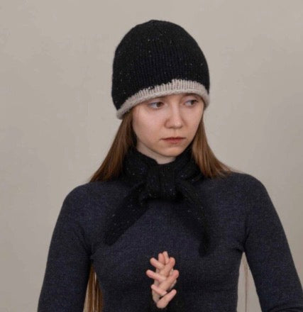 Rolled Edge Cashmere Beanie