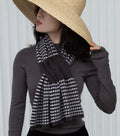 Coral Keyhole Cashmere Scarf